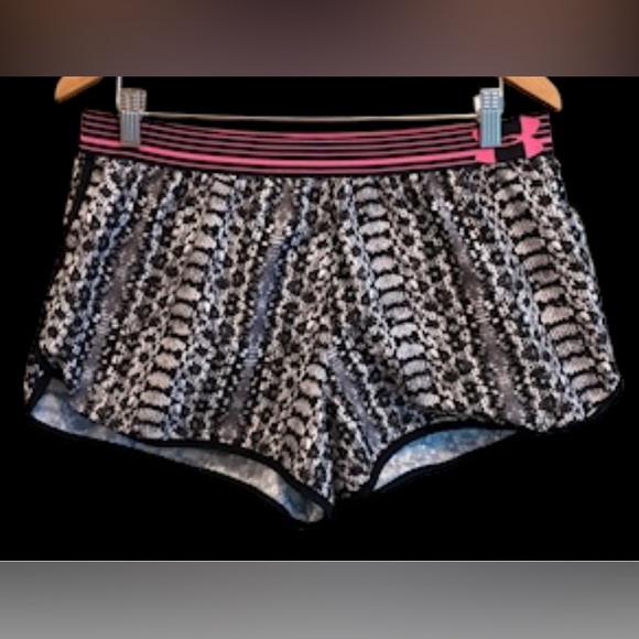 Under Armour: Snakeskin Print Athletic Track Shorts - Picture 3 of 14
